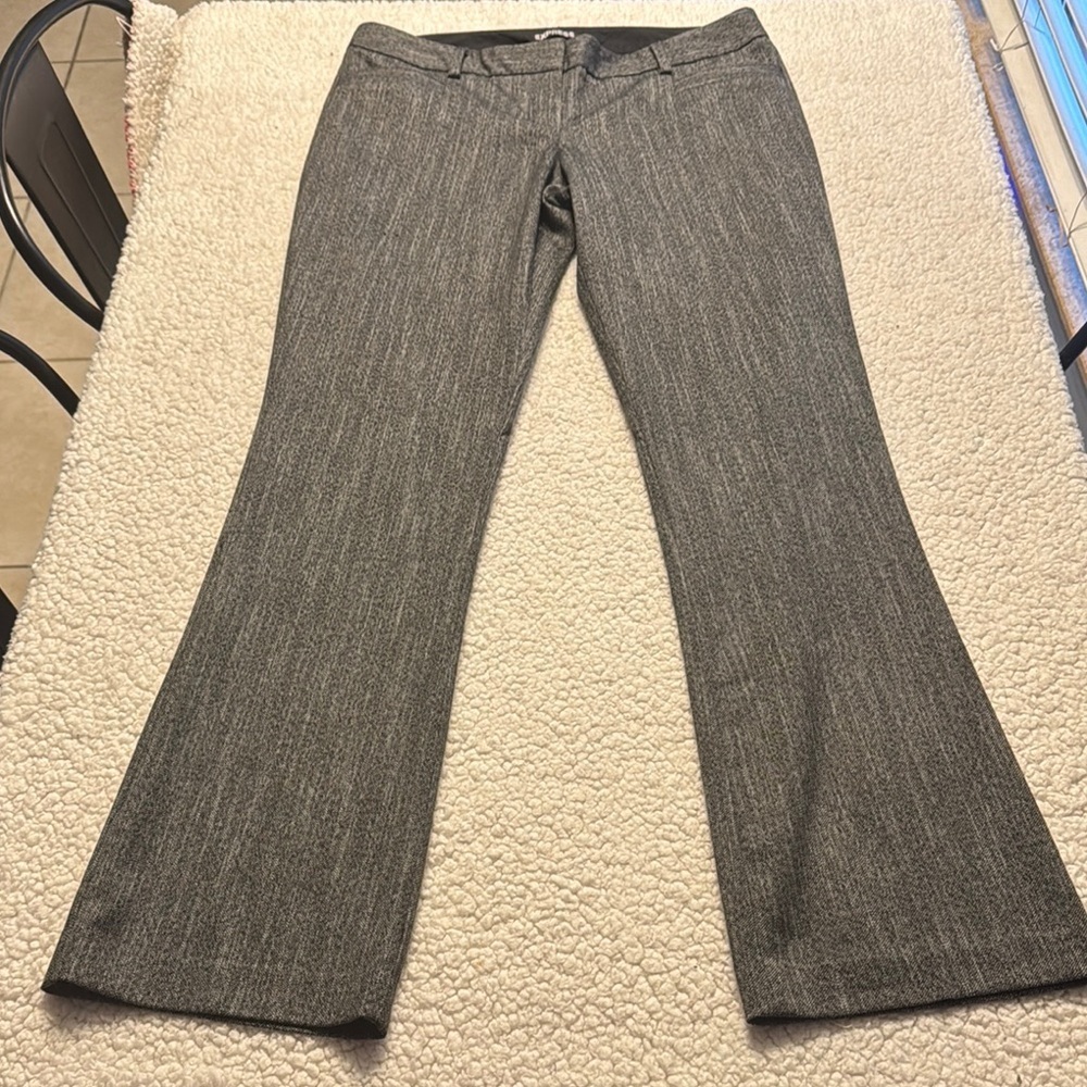 Express Columnist Charcoal Wide Leg Trousers